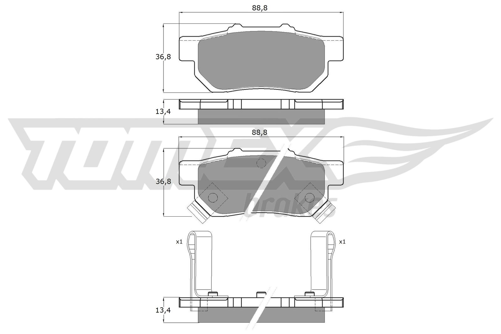 BREMBO P 65 005 PRIME LINE Bremsekloss sett
